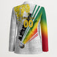 Personalized Ghana Soccer Elephant Blazer Ghana Flag Kente Football Player - Cassia Fistula Flower
