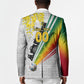 Personalized Ghana Soccer Elephant Blazer Ghana Flag Kente Football Player - Cassia Fistula Flower