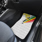 Personalized Ghana Soccer Elephant Car Mats Ghana Flag Kente Football Player - Cassia Fistula Flower