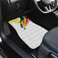 Personalized Ghana Soccer Elephant Car Mats Ghana Flag Kente Football Player - Cassia Fistula Flower