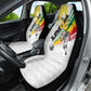 Personalized Ghana Soccer Elephant Car Seat Cover Ghana Flag Kente Football Player - Cassia Fistula Flower