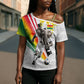 Personalized Ghana Soccer Elephant Cross Shoulder Shirt Ghana Flag Kente Football Player - Cassia Fistula Flower