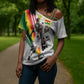 Personalized Ghana Soccer Elephant Cross Shoulder Shirt Ghana Flag Kente Football Player - Cassia Fistula Flower