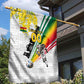 Personalized Ghana Soccer Elephant Garden Flag Ghana Flag Kente Football Player - Cassia Fistula Flower
