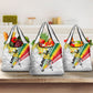 Personalized Ghana Soccer Elephant Grocery Bag Ghana Flag Kente Football Player - Cassia Fistula Flower