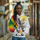 Personalized Ghana Soccer Elephant Hoodie Ghana Flag Kente Football Player - Cassia Fistula Flower