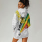 Personalized Ghana Soccer Elephant Hoodie Dress Ghana Flag Kente Football Player - Cassia Fistula Flower