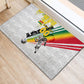 Personalized Ghana Soccer Elephant Rubber Doormat Ghana Flag Kente Football Player - Cassia Fistula Flower
