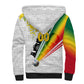 Personalized Ghana Soccer Elephant Sherpa Hoodie Ghana Flag Kente Football Player - Cassia Fistula Flower