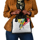 Personalized Ghana Soccer Elephant Shoulder Handbag Ghana Flag Kente Football Player - Cassia Fistula Flower
