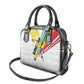 Personalized Ghana Soccer Elephant Shoulder Handbag Ghana Flag Kente Football Player - Cassia Fistula Flower