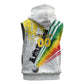 Personalized Ghana Soccer Elephant Sleeveless Hoodie Ghana Flag Kente Football Player - Cassia Fistula Flower