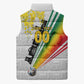 Personalized Ghana Soccer Elephant Sleeveless Puffer Jacket Ghana Flag Kente Football Player - Cassia Fistula Flower