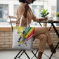 Personalized Ghana Soccer Elephant Tote Bag Ghana Flag Kente Football Player - Cassia Fistula Flower
