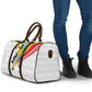 Personalized Ghana Soccer Elephant Travel Bag Ghana Flag Kente Football Player - Cassia Fistula Flower