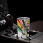 Personalized Ghana Soccer Elephant Tumbler Cup Ghana Flag Kente Football Player - Cassia Fistula Flower