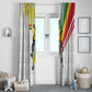 Personalized Ghana Soccer Elephant Window Curtain Ghana Flag Kente Football Player - Cassia Fistula Flower