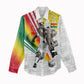 Personalized Ghana Soccer Elephant Women Casual Shirt Ghana Flag Kente Football Player - Cassia Fistula Flower