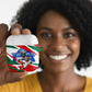 Personalized Ghana Soccer Eagle AirPods Case Ghana Flag Kente - Black Stars Football Stadium Graphic