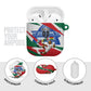 Personalized Ghana Soccer Eagle AirPods Case Ghana Flag Kente - Black Stars Football Stadium Graphic