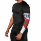 Personalized Ghana Soccer Eagle Arm Sleeves Ghana Flag Kente - Black Stars Football Stadium Graphic