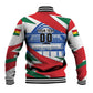 Personalized Ghana Soccer Eagle Baseball Jacket Ghana Flag Kente - Black Stars Football Stadium Graphic
