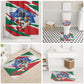 Personalized Ghana Soccer Eagle Bathroom Set Ghana Flag Kente - Black Stars Football Stadium Graphic