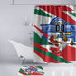 Personalized Ghana Soccer Eagle Bathroom Set Ghana Flag Kente - Black Stars Football Stadium Graphic