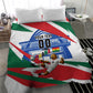 Personalized Ghana Soccer Eagle Bedding Set Ghana Flag Kente - Black Stars Football Stadium Graphic