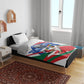 Personalized Ghana Soccer Eagle Bedding Set Ghana Flag Kente - Black Stars Football Stadium Graphic