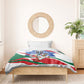 Personalized Ghana Soccer Eagle Bedding Set Ghana Flag Kente - Black Stars Football Stadium Graphic