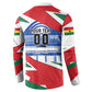 Personalized Ghana Soccer Eagle Button Sweatshirt Ghana Flag Kente - Black Stars Football Stadium Graphic