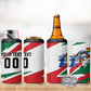 Personalized Ghana Soccer Eagle 4 in 1 Can Cooler Tumbler Ghana Flag Kente - Black Stars Football Stadium Graphic