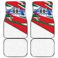 Personalized Ghana Soccer Eagle Car Mats Ghana Flag Kente - Black Stars Football Stadium Graphic