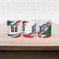 Personalized Ghana Soccer Eagle Ceramic Mug Ghana Flag Kente - Black Stars Football Stadium Graphic