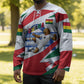 Personalized Ghana Soccer Eagle Hockey Jersey Ghana Flag Kente - Black Stars Football Stadium Graphic