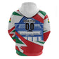 Personalized Ghana Soccer Eagle Hoodie Ghana Flag Kente - Black Stars Football Stadium Graphic