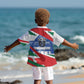 Personalized Ghana Soccer Eagle Kid Hawaiian Shirt Ghana Flag Kente - Black Stars Football Stadium Graphic