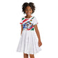 Personalized Ghana Soccer Eagle Kid Short Sleeve Dress Ghana Flag Kente - Black Stars Football Stadium Graphic