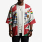 Personalized Ghana Soccer Eagle Kimono Ghana Flag Kente - Black Stars Football Stadium Graphic