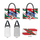 Personalized Ghana Soccer Eagle Leather Bag Ghana Flag Kente - Black Stars Football Stadium Graphic