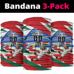 Personalized Ghana Soccer Eagle Neck Gaiter Ghana Flag Kente - Black Stars Football Stadium Graphic
