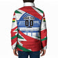 Personalized Ghana Soccer Eagle Padded Jacket Ghana Flag Kente - Black Stars Football Stadium Graphic