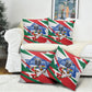 Personalized Ghana Soccer Eagle Pillow Cover Ghana Flag Kente - Black Stars Football Stadium Graphic