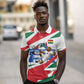 Personalized Ghana Soccer Eagle Polo Shirt Ghana Flag Kente - Black Stars Football Stadium Graphic