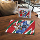 Personalized Ghana Soccer Eagle Puzzle Ghana Flag Kente - Black Stars Football Stadium Graphic