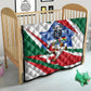 Personalized Ghana Soccer Eagle Quilt Ghana Flag Kente - Black Stars Football Stadium Graphic