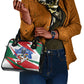 Personalized Ghana Soccer Eagle Shoulder Handbag Ghana Flag Kente - Black Stars Football Stadium Graphic