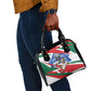 Personalized Ghana Soccer Eagle Shoulder Handbag Ghana Flag Kente - Black Stars Football Stadium Graphic