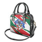 Personalized Ghana Soccer Eagle Shoulder Handbag Ghana Flag Kente - Black Stars Football Stadium Graphic